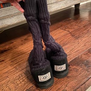 UGG tall crochet sweater boots